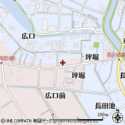 愛知県愛西市鷹場町高山周辺の地図