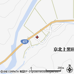 京都府京都市右京区京北上黒田町上農37周辺の地図