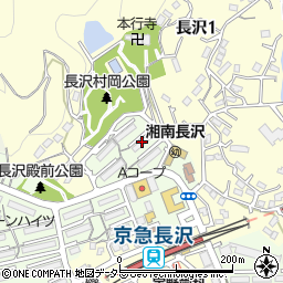 湘南長沢グリーンハイツ１２－４号棟周辺の地図