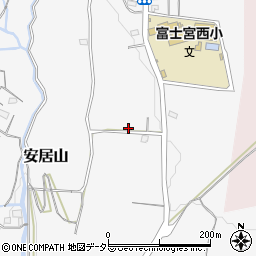 静岡県富士宮市安居山341周辺の地図