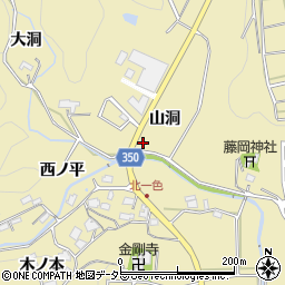 愛知県豊田市北一色町山洞66周辺の地図