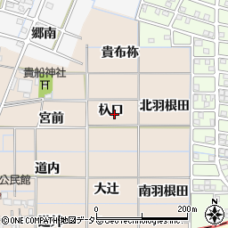 愛知県稲沢市氷室町杁口周辺の地図