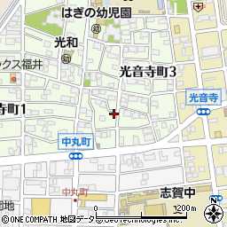 愛知県名古屋市北区光音寺町1丁目106周辺の地図