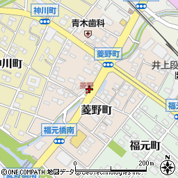 愛知県瀬戸市菱野町周辺の地図