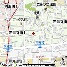 愛知県名古屋市北区光音寺町1丁目69周辺の地図
