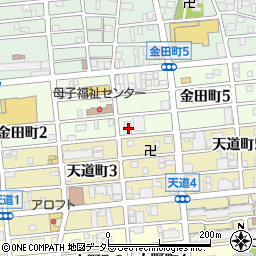 愛知県名古屋市北区金田町4丁目1周辺の地図