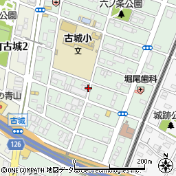 愛知県清須市西枇杷島町城並周辺の地図