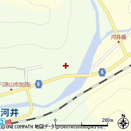 岡山県津山市加茂町山下180周辺の地図