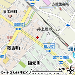 愛知県瀬戸市菱野町203周辺の地図