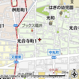 愛知県名古屋市北区光音寺町1丁目66周辺の地図