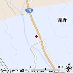 京都府船井郡京丹波町粟野町周辺の地図