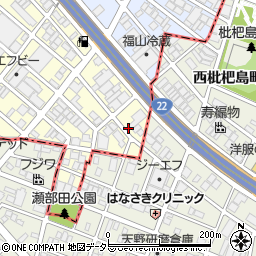 愛知県名古屋市西区こも原町22周辺の地図