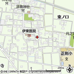 愛知県あま市二ツ寺屋敷161周辺の地図
