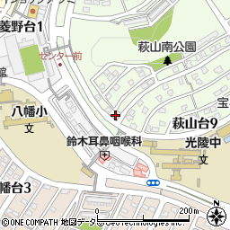 愛知県瀬戸市萩山台9丁目32周辺の地図