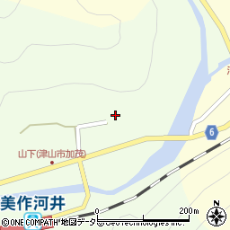 岡山県津山市加茂町山下255周辺の地図