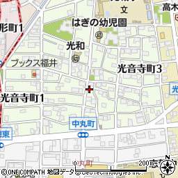 愛知県名古屋市北区光音寺町1丁目86周辺の地図