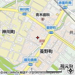 愛知県瀬戸市菱野町134周辺の地図