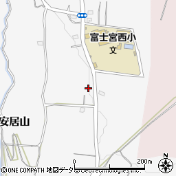 静岡県富士宮市安居山390周辺の地図