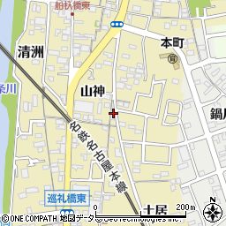 愛知県清須市清洲2191周辺の地図