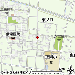 愛知県あま市二ツ寺屋敷129周辺の地図