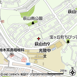 愛知県瀬戸市萩山台9丁目184周辺の地図