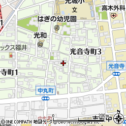愛知県名古屋市北区光音寺町1丁目111周辺の地図