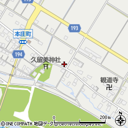 滋賀県彦根市本庄町2500-1周辺の地図