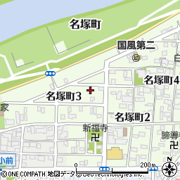 愛知県名古屋市西区名塚町3丁目72周辺の地図