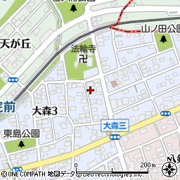 愛知県名古屋市守山区大森3丁目2006周辺の地図