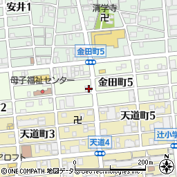 愛知県名古屋市北区金田町4丁目5周辺の地図