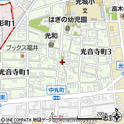 愛知県名古屋市北区光音寺町1丁目85周辺の地図