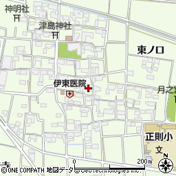 愛知県あま市二ツ寺屋敷114周辺の地図