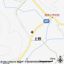 京都府船井郡京丹波町質美上野周辺の地図