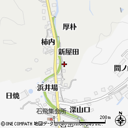 愛知県豊田市上渡合町新屋田周辺の地図
