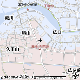 愛知県愛西市鷹場町本田周辺の地図