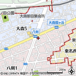 明光義塾　印場大森教室周辺の地図