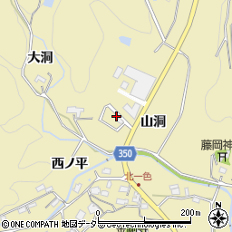 愛知県豊田市北一色町山洞63-13周辺の地図