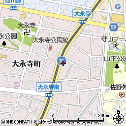愛知県名古屋市守山区永森町314周辺の地図
