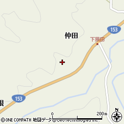 愛知県豊田市黒田町道上周辺の地図