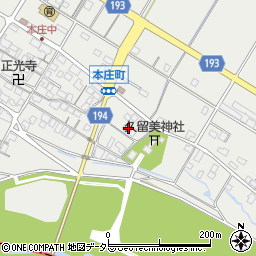 滋賀県彦根市本庄町2488周辺の地図