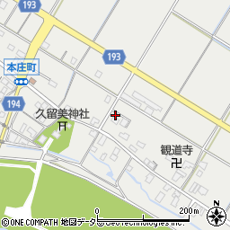 滋賀県彦根市本庄町1793周辺の地図