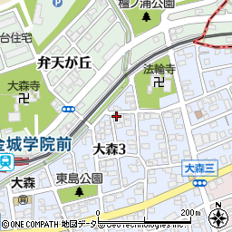 愛知県名古屋市守山区大森3丁目1407周辺の地図