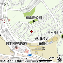愛知県瀬戸市萩山台9丁目123周辺の地図