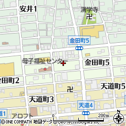 愛知県名古屋市北区金田町4丁目10周辺の地図