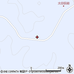 愛知県豊田市太田町間瀬口周辺の地図