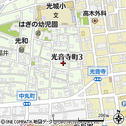 愛知県名古屋市北区光音寺町3丁目18周辺の地図