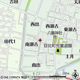 愛知県稲沢市目比町（南瀬古）周辺の地図