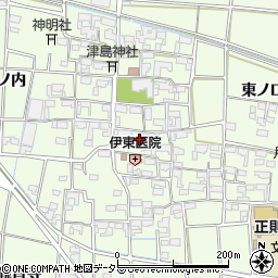 愛知県あま市二ツ寺屋敷107周辺の地図