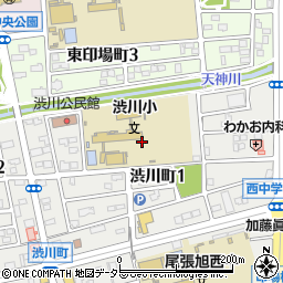 愛知県尾張旭市渋川町1丁目5周辺の地図