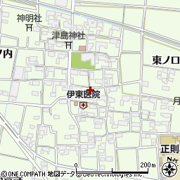 愛知県あま市二ツ寺屋敷108周辺の地図